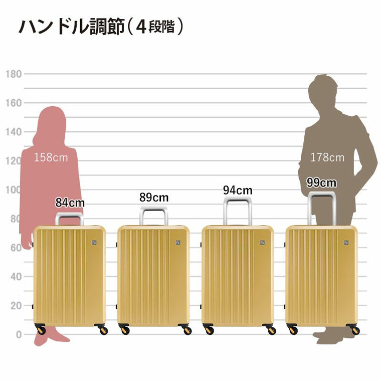 フリクエンター　リエーヴェシリーズ　4輪キャリーケース　Lサイズ フリクエンター リエーヴェ FREQUENTER LIEVE スーツケース 68cm 98L