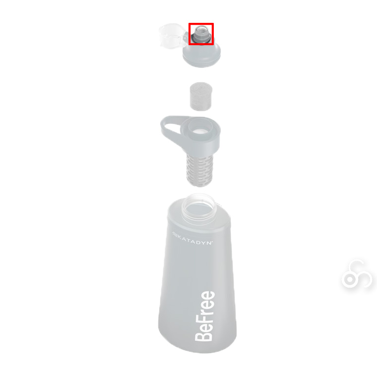 カタダイン ビーフリーAC用 マウスピース(3pcs) 14080 交換用 ポータブル 浄水器 活性炭フィルター ハイドラパック ソフトフラスク アウトドア