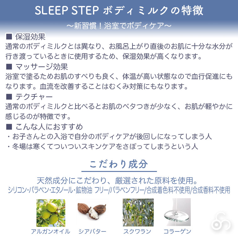 フレーバーライフ SLEEP STEP アロマティックボディミルク 200ml 1835 1836 ボディミルク｜iberia｜10