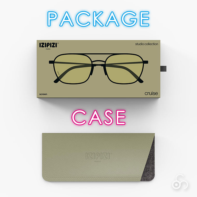 レビュー特典あり) IZIPIZI PCメガネ ブルーライトカット #CRUISE