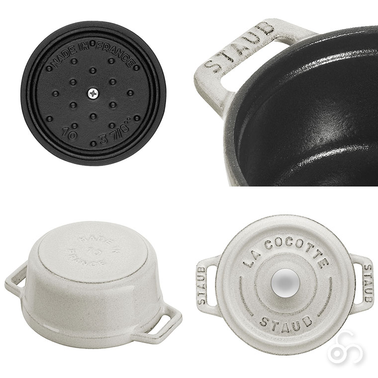 正規品 STAUB ストウブ ピコ・ココット ラウンド 10cm 40500-101(両手鍋)の画像
