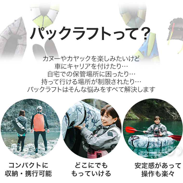 パックラフト マーシャス 静水用 CW-220 210D 1人乗り 軽量 コンパクト ゴムボート トレイルボート ボート カヤック ラフティング 42615