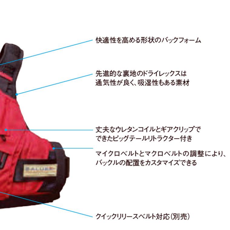旧商品 ライフジャケット PFD サルース トレント S-L ライジャケ