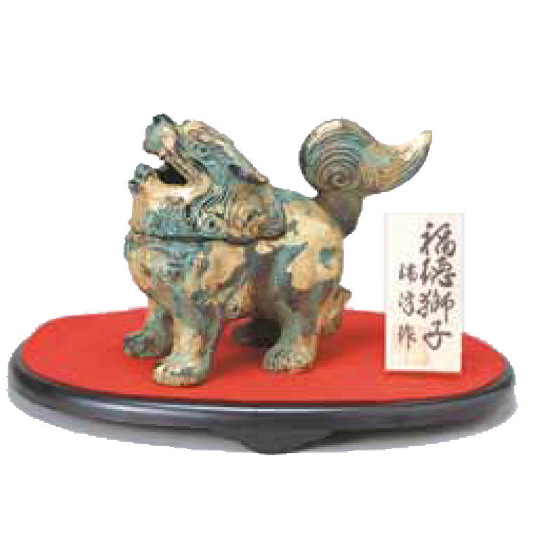 織田幸銅器 須賀月芳作 青銅製 香炉 玉型 霊芝耳 唐子足 螺鈿模様 織田幸銅器 香炉 福徳獅子 49-06 : イベリアの太陽 - 通販 - Yahoo