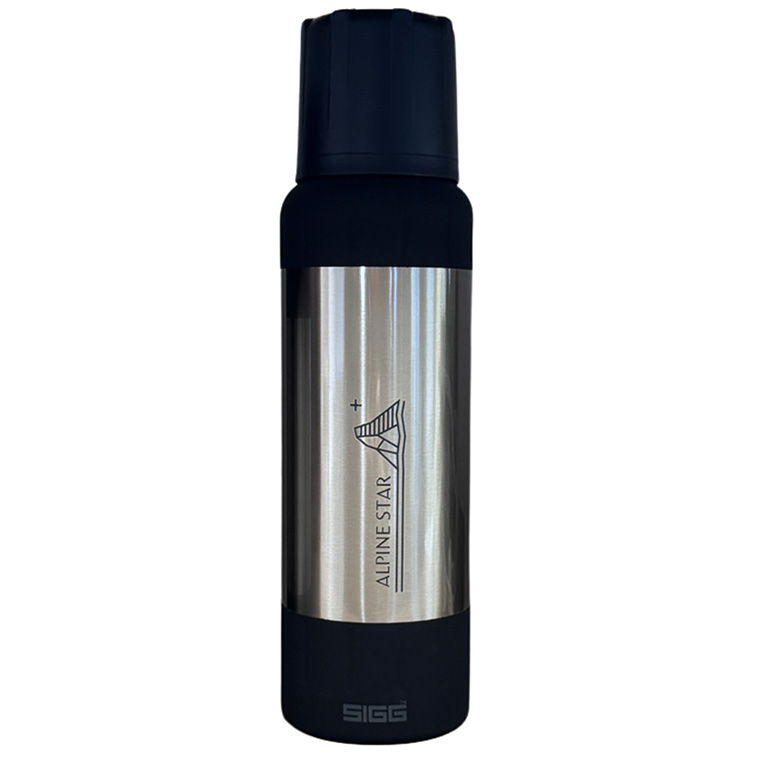 aigle ステンレスボトル　保温保冷 SIGG（シグ） 山岳用保冷保温ボトル アルパインスター 1.0L 50474 山専
