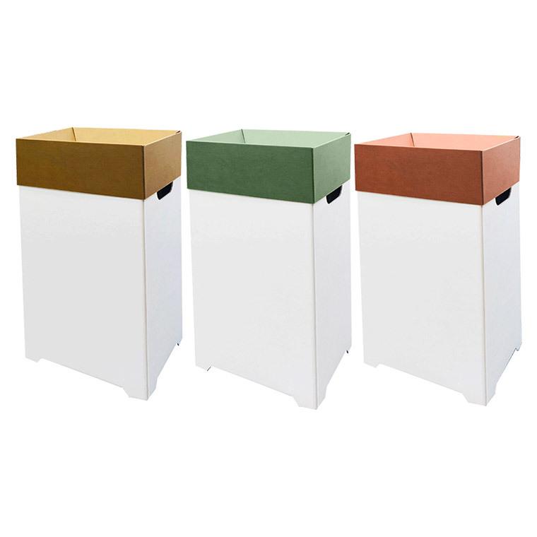 マツダ紙工業 アウトインダストBOX 3個セット 9001000780 軽量 紙製 ダストボックス_画像2