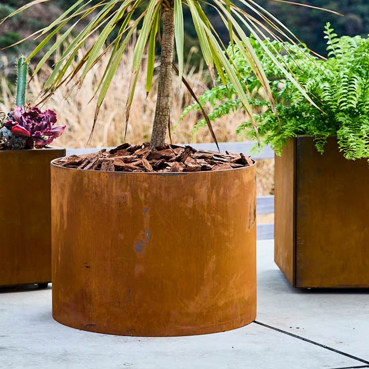 エープラスデザイン コールテン鋼 パティナシリーズ レイズドラウンド