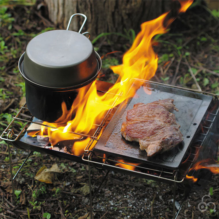 アウトドア キャンプグッズのセット 焚き火台：ベルモント TABI