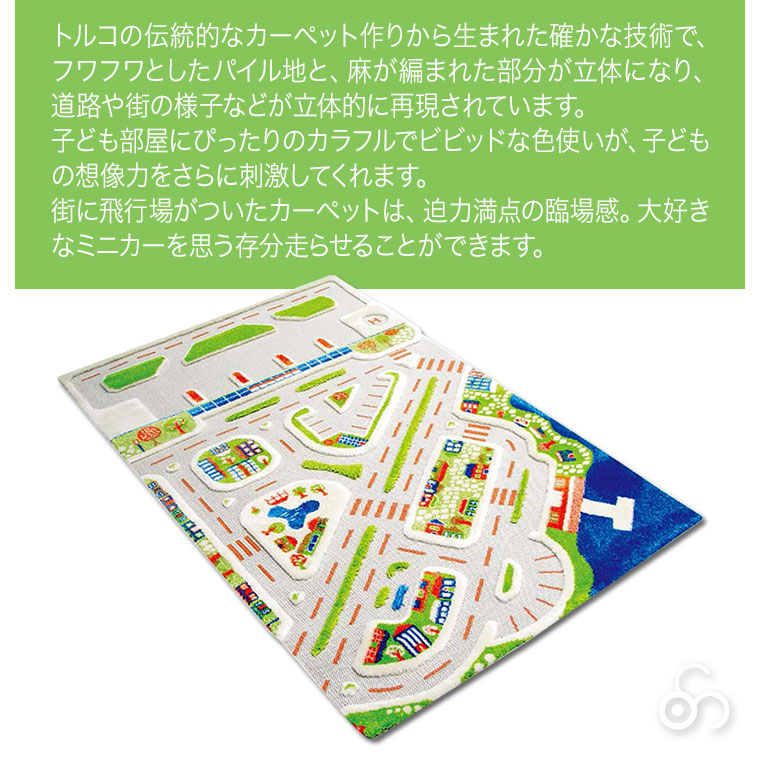 (予約注文 5月下旬発送予定) ボーネルンド イヴィ 3Dプレイカーペット・ビッグシティ(S) BNL150072 知育玩具 車 プレイマット 出産祝い 1歳半 2歳 3歳 4歳_3