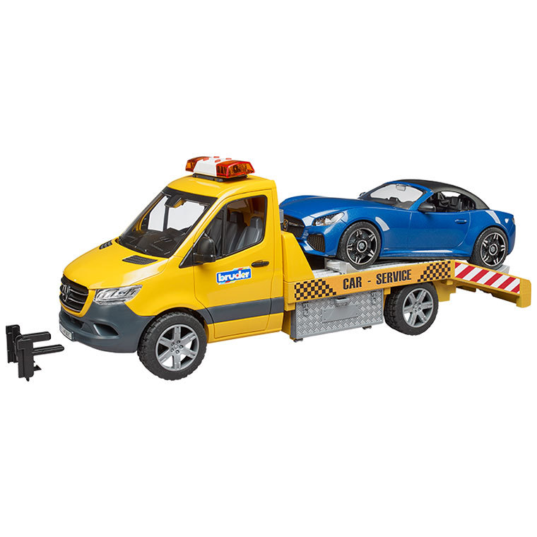 (おまけ付) ブルーダー MB レッカークレーン＆BRUDERロードスター BR02675 おもちゃ 知育玩具 車 男の子 女の子 2歳 3歳 4歳 5歳_3