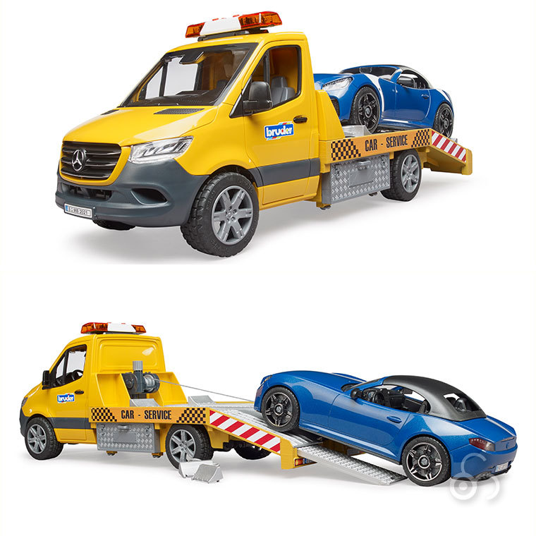 (おまけ付) ブルーダー MB レッカークレーン＆BRUDERロードスター BR02675 おもちゃ 知育玩具 車 男の子 女の子 2歳 3歳 4歳 5歳_5