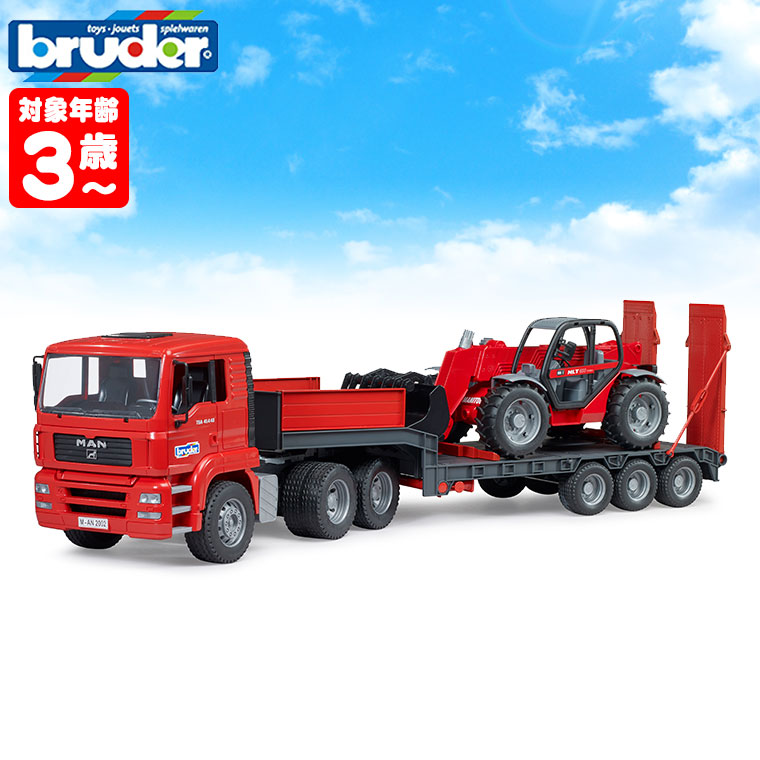 bruder ブルーダー MANトラック＆Manitou テレスコープローダー MLT633 BR02774 おもちゃ 知育玩具