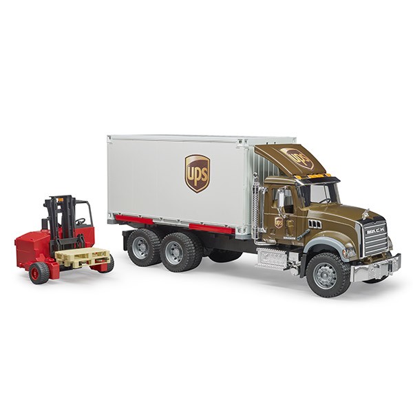 (おまけ付) ブルーダー MACK UPS ＆ フォークリフト BR02828 おもちゃ 知育玩具 車 男の子 女の子 2歳 3歳 4歳 5歳 6歳_3