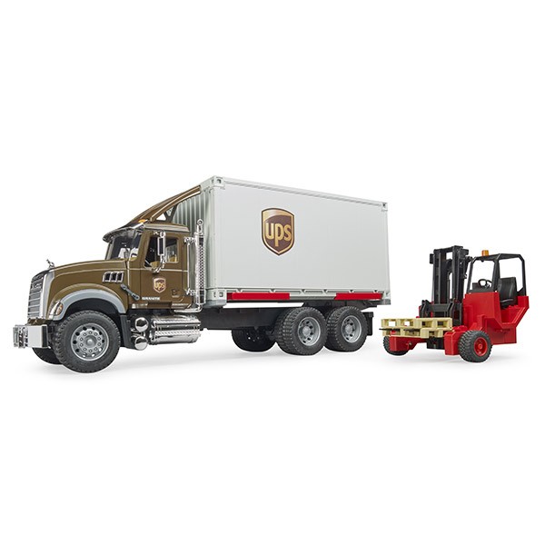 (おまけ付) ブルーダー MACK UPS ＆ フォークリフト BR02828 おもちゃ 知育玩具 車 男の子 女の子 2歳 3歳 4歳 5歳 6歳_4