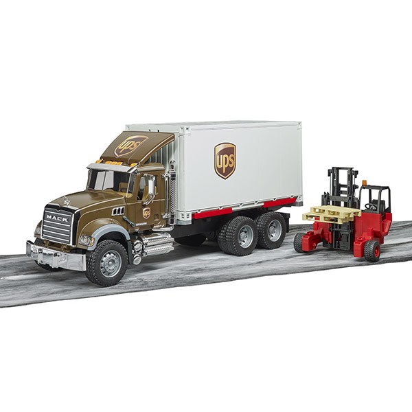 (おまけ付) ブルーダー MACK UPS ＆ フォークリフト BR02828 おもちゃ 知育玩具 車 男の子 女の子 2歳 3歳 4歳 5歳 6歳_8