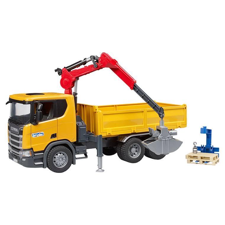 おまけ付) ブルーダー bruder SCANIA クレーン作業トラック BR03551