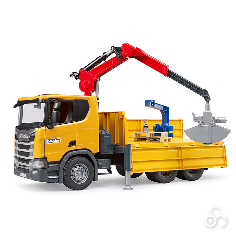 おまけ付) ブルーダー bruder SCANIA クレーン作業トラック BR03551