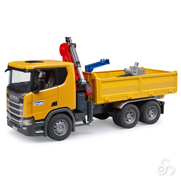 おまけ付) ブルーダー bruder SCANIA クレーン作業トラック BR03551