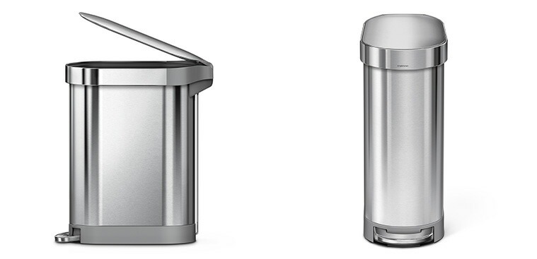 simplehuman スリムステップカン 45L シルバー CW2044