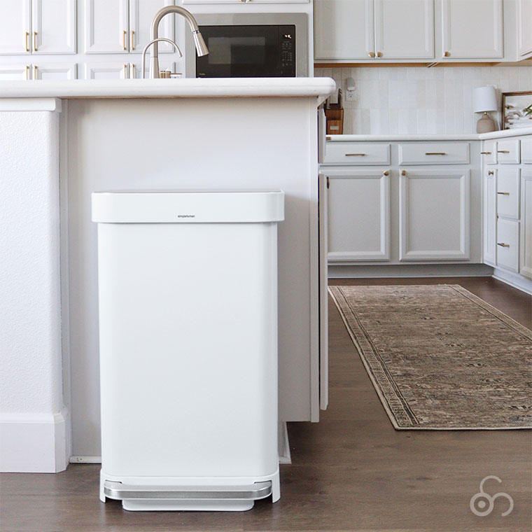 (特典あり)(正規品) シンプルヒューマン simplehuman 55L レクタンギュラー ステップカン マットブラック ホワイト CW2103 CW2026 ゴミ箱_6