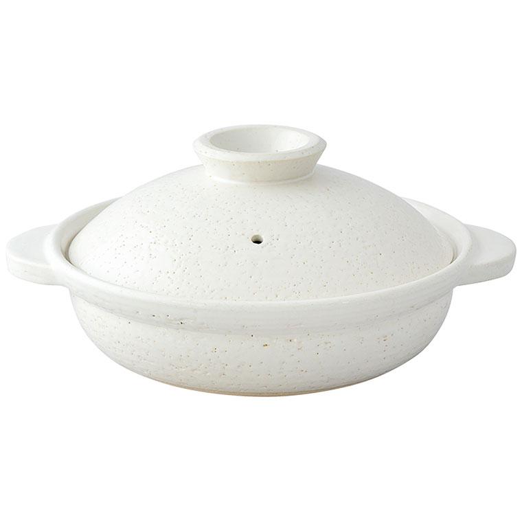 長谷園 伊賀土鍋 中 （2から4人用） DC-02 7号 8号 アメ釉 白釉 | 長谷園 | 03