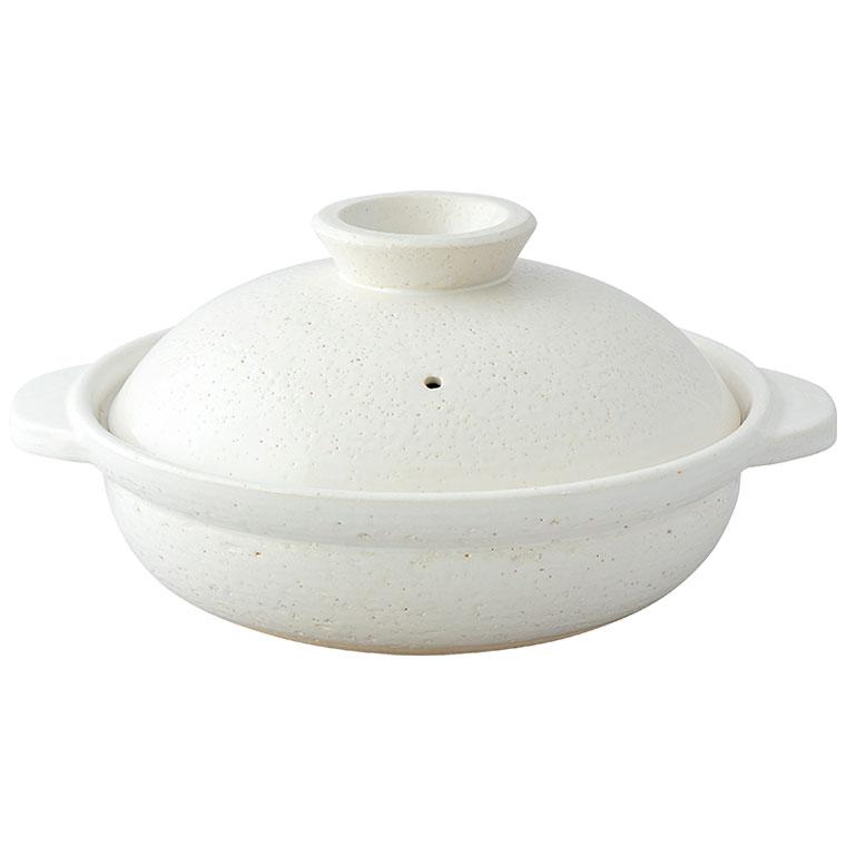 長谷園 伊賀土鍋 大 （3から5人用） DC-03 8号 9号 アメ釉 白釉 | 長谷園 | 03