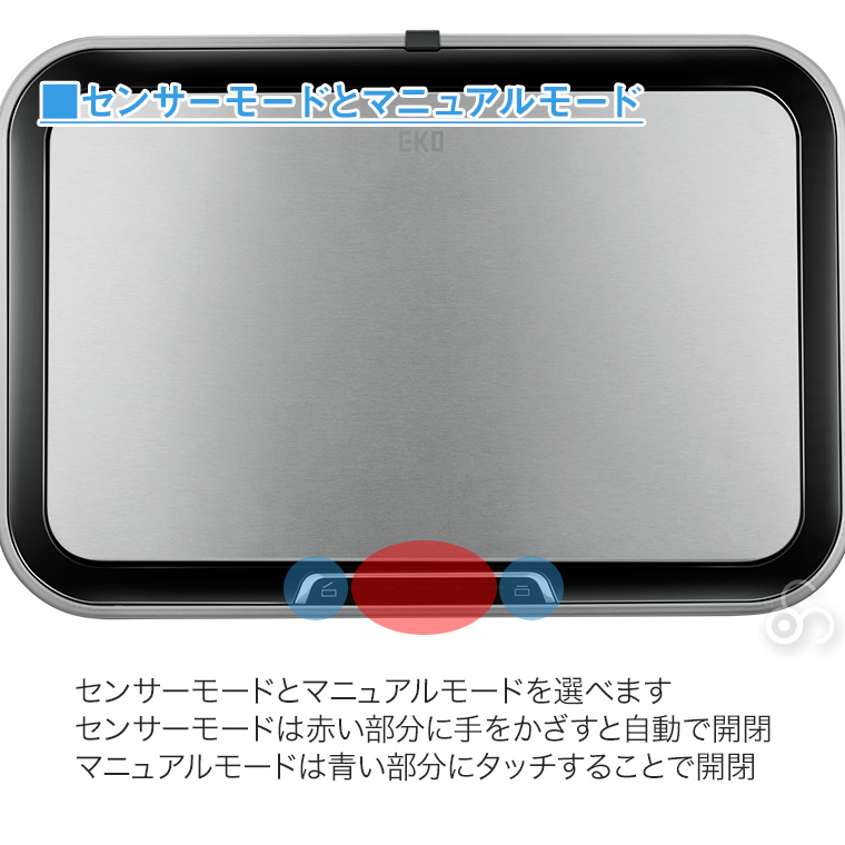 【新品未使用★即日発送】45D リプロダクト PSE認証製品 EKO T-センサービン 45L EK9378 ゴミ箱 ダストボックス センサー 自動