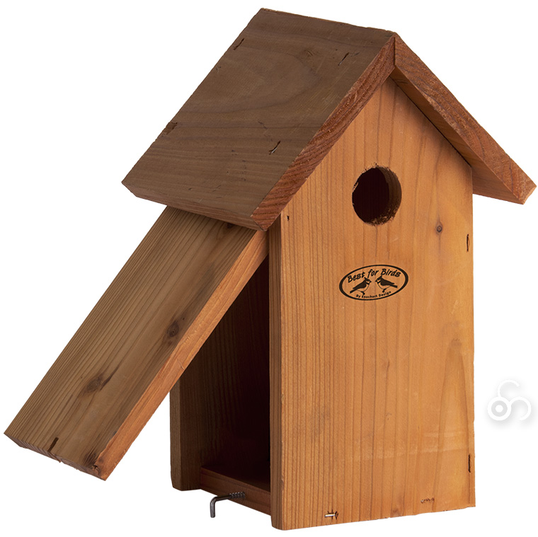 エッシャート デザイン 木製 バードハウス 巣箱 小鳥 野鳥 ガーデン 庭 オランダ ES-NK80｜iberia｜04
