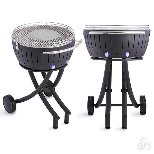 ハーフェレ 無煙炭火バーベキューコンロ ロータスグリルXXL グレー
