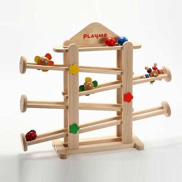 PlayMeToys プレイミーフラワーガーデン スロープ H0802 木のおもちゃ PlayMeToys プレイミーフラワーガーデン スロープ H0802 木のおもちゃ