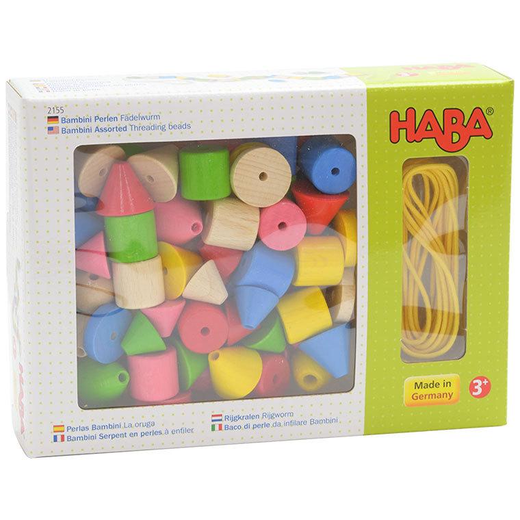 ハバ カラービーズ・6シェイプ HA2155(知育玩具) HABA ひも通し 紐通し 0歳 1歳 1歳半 2歳 3歳 4歳 おもちゃ ビーズ 出産祝い｜iberia｜03