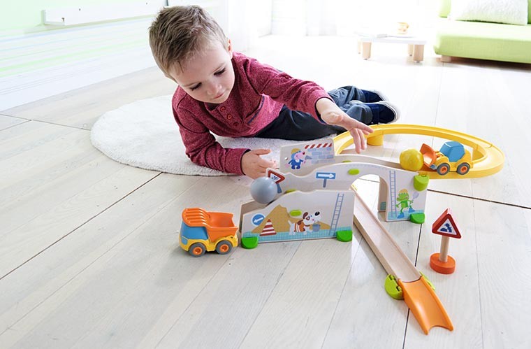 クラビュー・働く車セット/HABA(日本正規品)HA303081 車のおもちゃ