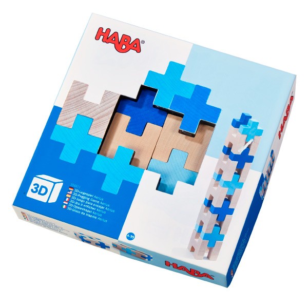 HABA ハバ 3Dパズル・ブルー HA304411 知育玩具 おもちゃ 2歳 3歳 4歳 5歳 木製 木のおもちゃ 積み木 パズル クリスマスプレゼント 男の子 女の子｜iberia｜02