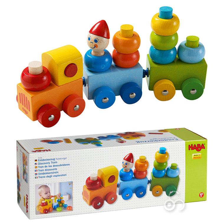 ハバ ベビートレイン HA5126 おもちゃ 知育玩具 0歳 8ヶ月 9ヶ月 10ヶ月 1歳 男の子 女の子 出産祝い 木製 木製玩具 木のおもちゃ クリスマスプレゼント｜iberia｜04