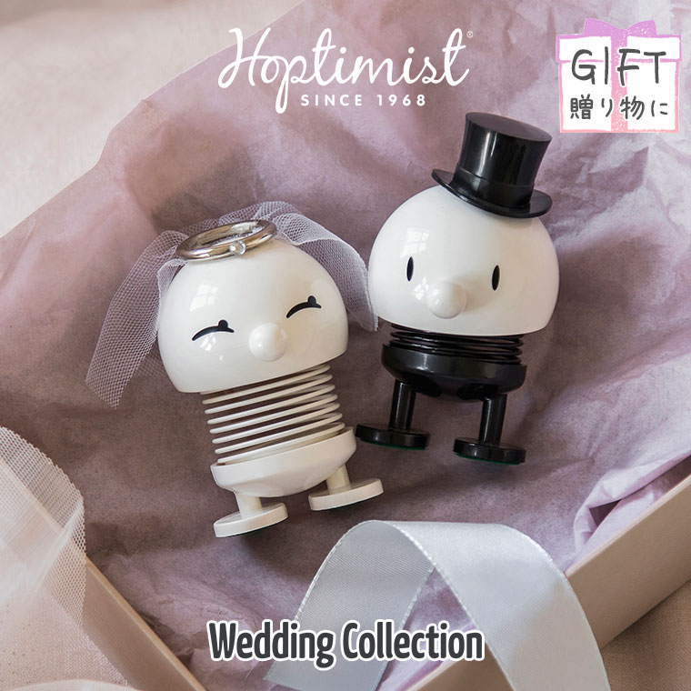 Hoptimist ホプティミスト Bride ＆ Groom White HP-038 置物