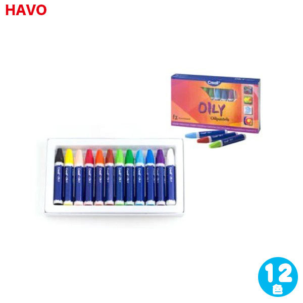 ハボ HAVO クレオールオイルパステル 12 色 HV8540 知育玩具 絵具 子ども おもちゃ 工作 文房具 絵画 3歳 4歳 5歳 6歳 クリスマスプレゼント 男の子 女の子｜iberia