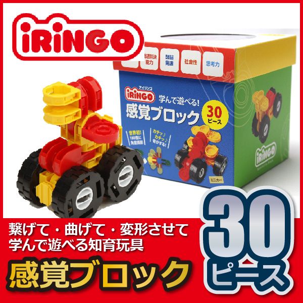 知育玩具 感覚ブロック アイリンゴ 30ピース IR-30N 知育玩具 ブロック 4歳 5歳 6歳 小学生 おもちゃ クリスマスプレゼント 男の子 女の子