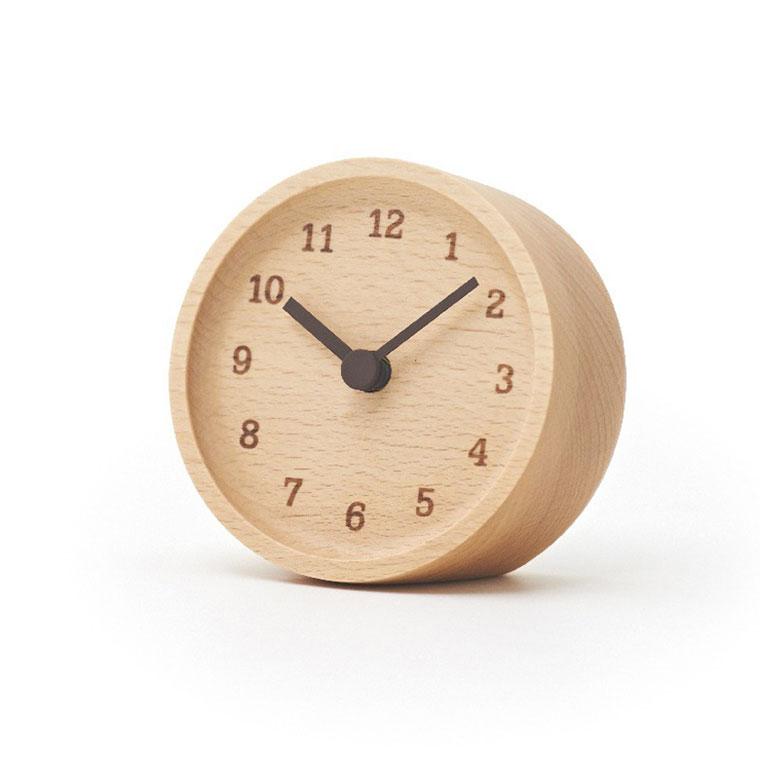 Lemnos レムノス MUKU desk clock LC12-05 アルダー ブナ 置き時計｜iberia｜03