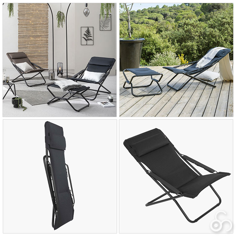 Lafuma モビリエ　折りたたみデッキチェア Lafuma Mobilier ラフマモビリエ デッキチェア Transabed AirComfort