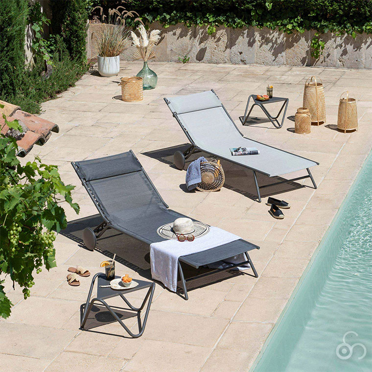 Lafuma Mobilier ラフマ モビリエ サンラウンジャー Miami II Batyline
