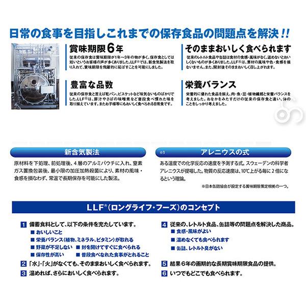 保存食 6年保存 LLF食品 ポークウインナーソーセージ 50袋入 防災 災害 被災 避難 緊急 備蓄 LLF-9｜iberia｜06