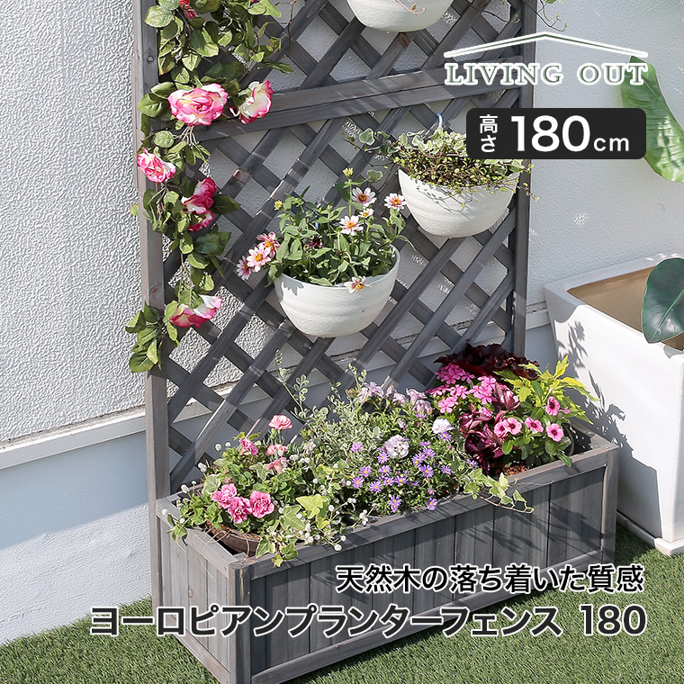 谷村実業 リビングアウト ヨーロピアンプランターフェンス 180 LO-010