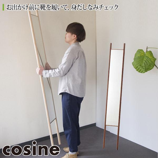 (プレゼントヅケ) コサイン cosine エントランスミラー ウォルナット エムエスゼロロクエヌダブリュー カベカケ オシャレ キョウ モクセイ アサヒカワカグ