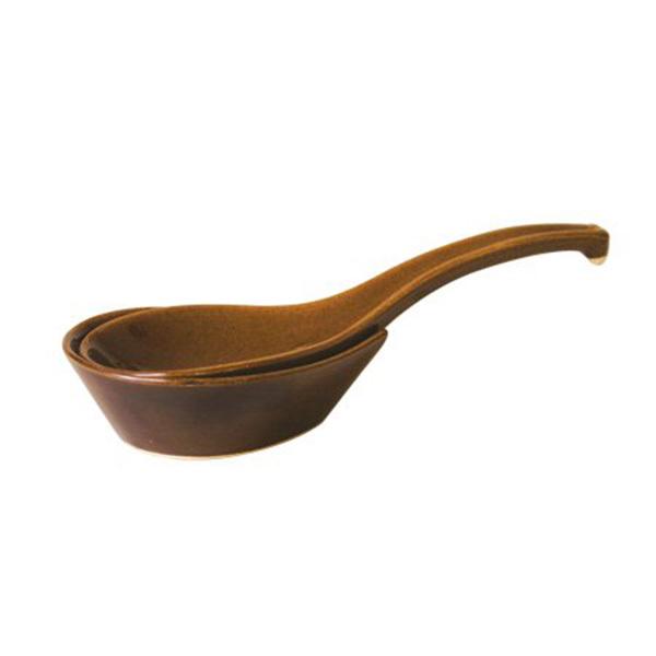 長谷園 アメ釉 大レンゲ(台付) ANM-09 | 長谷園 | 02