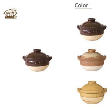 長谷園 伊賀土鍋 雑炊鍋(1から2人用) ANM-34 6号 | 長谷園 | 03