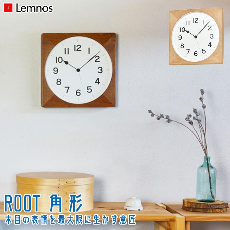 Lemnos レムノス ROOT 角形 NY21-09 掛け時計｜iberia｜02