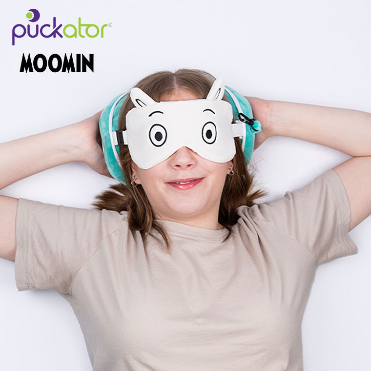 (レビュー特典あり) MOOMIN Puckator ムーミン トラベルピロー＆アイマスク PCT140001 仮眠 休憩 機内 飛行機 旅行