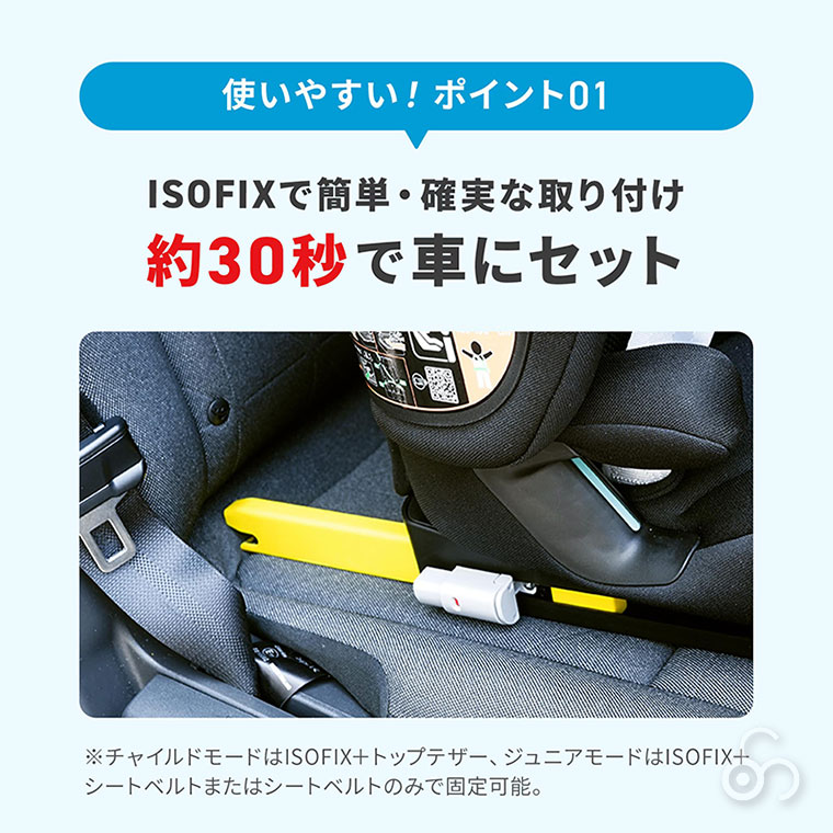 マキシコシ Maxi-Cosi ノマドXLプラス チャイルドシート ジュニアシート オーセンティックブラック 新生児 ISOFIX 回転式 1歳から リクライニングの画像