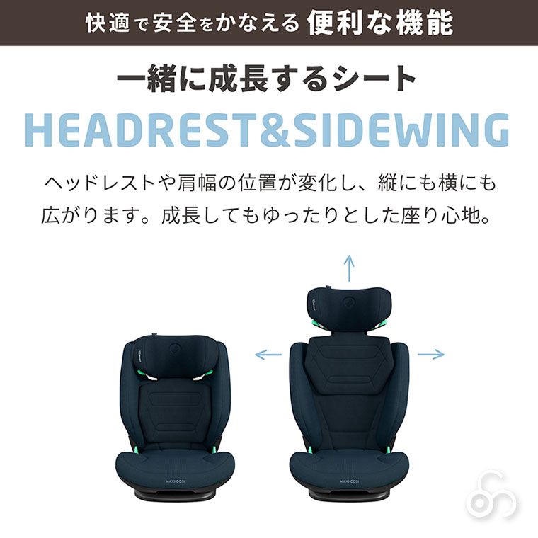 マキシコシ Maxi-Cosi ロディフィックス プロ2 アイサイズ チャイルドシート ジュニアシート SOFIX シートベルト 乳幼児 車 子ども 3歳 リクライニングの画像