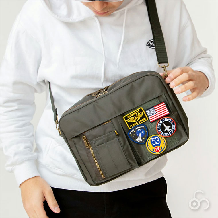 ROTHCO（ロスコ） 斜めがけ ベルクロワッペン付きショルダーバッグ